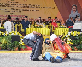DYMM Paduka Seri Sultan Perak Berkenan Rasmi Ibu Pejabat JBPM Perak