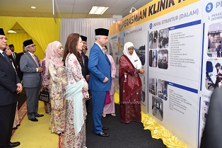 DYMM Paduka Seri Sultan Perak Berkenan Rasmi Klinik Kesihatan Simpang