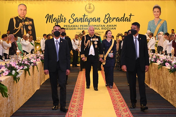 HRH Sultan Of Perak Graces Perak Public Service Officers Customary Dinner Reception: 6 July 2023