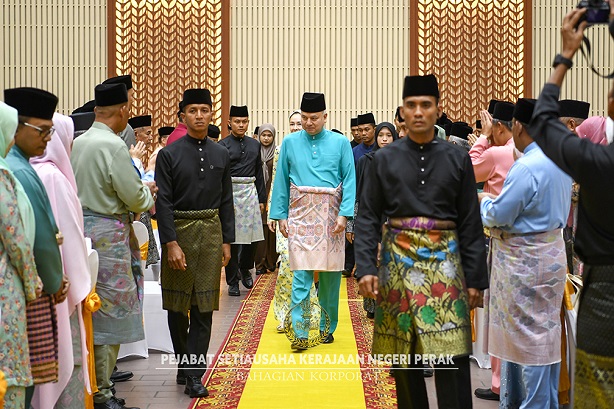DYMM Paduka Seri Sultan Perak Darul Ridzuan Berkenan Berangkat Ke Majlis Santapan Sambutan Hari Raya Aidiladha : 7 Jun 2025