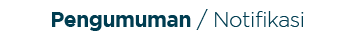 pengumuman